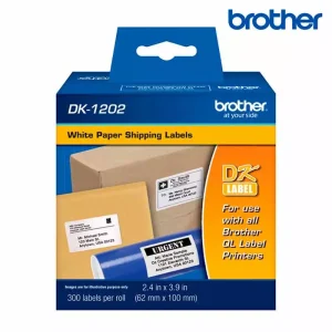 Cinta Brother DK-1202 (62 mm x 100 mm) para etiquetadora Brother