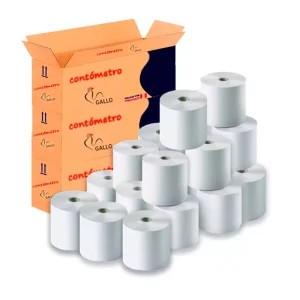 Contometro Gallo-Papel termico 80mm x 83mt 48Gr